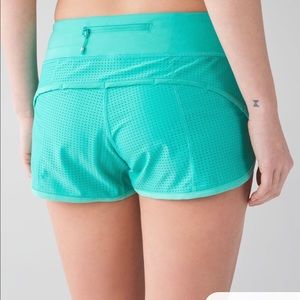 blue mesh lululemon shorts